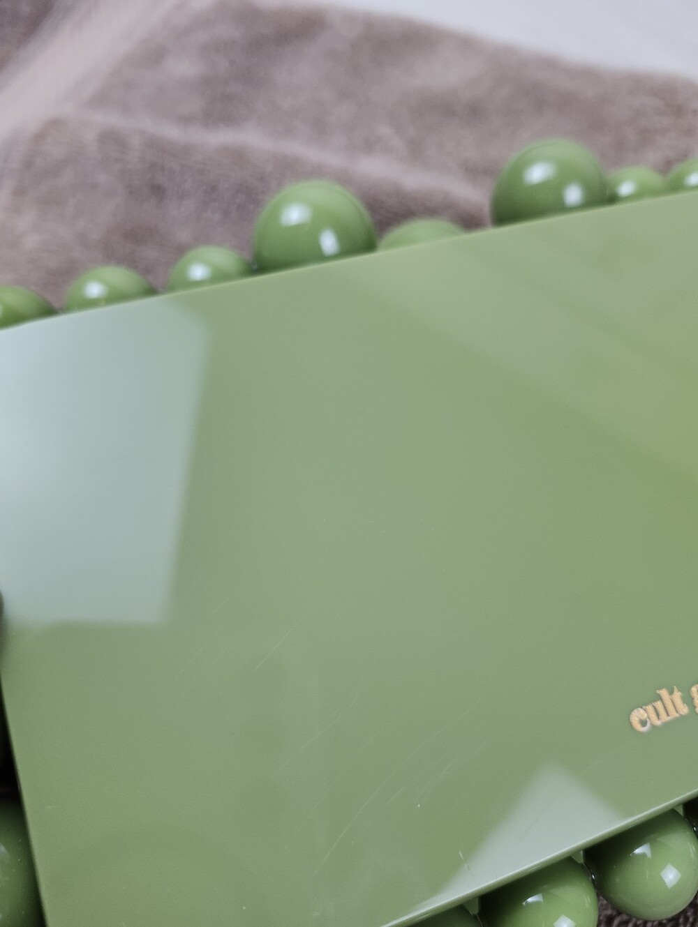 Authentic Cult Gaia Eos Acrylic Clutch – Palm Green Statement Peice Handbag - Picture 16 of 17